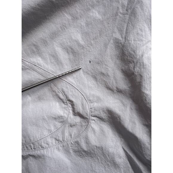 Adidas Adicolor Women Teamgeist Oversized Track Pants Sz M / Gray Wide Leg Baggy - Picture 12 of 12